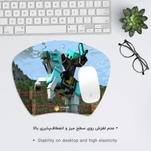 ماوس پد هومرو مدل MC549 طرح بازی ماینکرفت