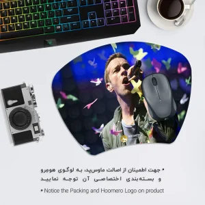 ماوس پد هومرو مدل MC659 طرح کلدپلی راک بند