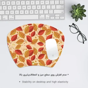 ماوس پد هومرو مدل MC752 طرح گل و برگ پاییزی