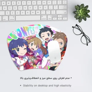 ماوس پد هومرو مدل MC1191 طرح انیمه پوکمون
