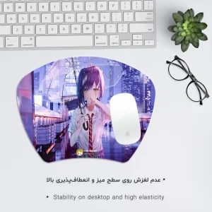 ماوس پد هومرو مدل MC1051 طرح انیمه دارلینگ فرنکس
