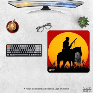 ماوس پد هومرو مدل NX434 طرح بازی Red Dead Redemption سایز 40x40 سانتی‌متر