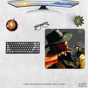 ماوس پد هومرو مدل NX436 طرح بازی Red Dead Redemption سایز 40x40 سانتی‌متر