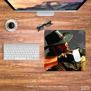 ماوس پد هومرو مدل NX436 طرح بازی Red Dead Redemption سایز 40x40 سانتی‌متر