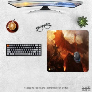 ماوس پد هومرو مدل NX130 طرح بازی Dragon's Dogma سایز 40x40 سانتی‌متر