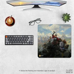 ماوس پد هومرو مدل NX220 طرح بازی Kingdom Come سایز 40x40 سانتی‌متر