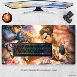 ماوس پد مخصوص بازی هومرو مدل MX234 طرح بازی استریت فایتر