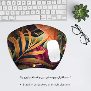 ماوس پد هومرو مدل MC762 طرح گل و برگ