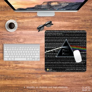 ماوس پد هومرو مدل NX407 طرح Pink Floyd سایز 40x40 سانتی‌متر