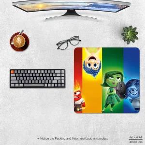 ماوس پد هومرو مدل NX194 طرح انیمیشن Inside Out سایز 40x40 سانتی‌متر
