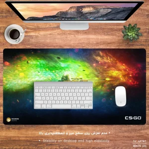 ماوس پد مخصوص بازی هومرو مدل MX1000 طرح بازی کانتر استرایک