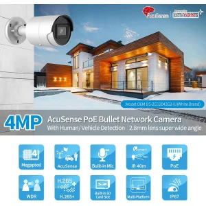 دوربین مداربسته تحت شبکه هایک ویژن مدل DS-2CD2043G2-I