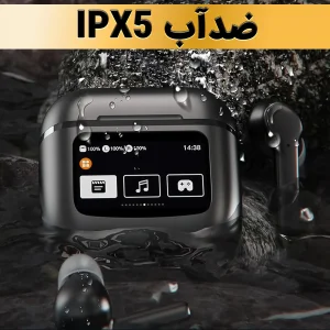 هدفون بلوتوثی لوکسار مدل T68 Pro با نویز کنسلینگ فعال (ANC)، نویز کنسلینگ میکروفون (ENC)، قابلیت پخش صدای محیطی (Transparency)، درگاه شارژ USB Type-C، دارای نمایشگر روی محفظه شارژ، پشتیبانی از فرمان لمسی، مقاوم در برابر رطوبت و عرق، استاندارد ضد آب IPX4