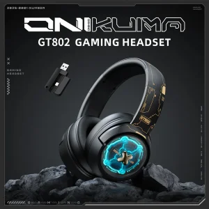 هدست گیمینگ سه‌حالته با نور RGB اونیکوما مدل GT802