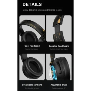 هدست گیمینگ سه‌حالته با نور RGB اونیکوما مدل GT802