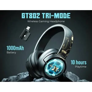هدست گیمینگ سه‌حالته با نور RGB اونیکوما مدل GT802