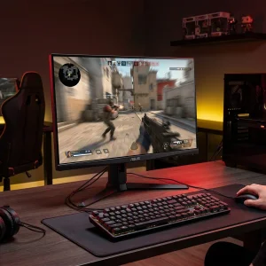 مانیتور گیمینگ 24.5 اینچ ایسوس مدل VG259QM5A با وضوح 1080 × 1920 پیکسل، پنل Fast IPS و نرخ به‌روزرسانی 240 هرتز