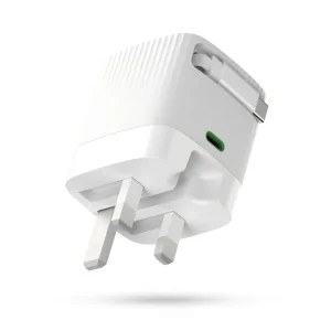 شارژر دیواری 65 وات باخروجی 45 وات +20 وات دارای 2 پورت برند گرین لاین مدل GL-GAN2  به همراه کابل USB-C به طول 0.7 متر