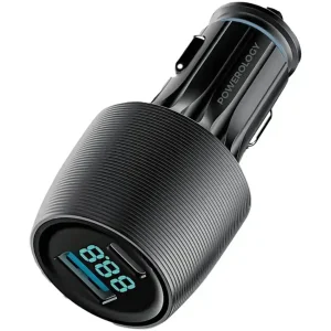 شارژر فندکی 83 وات دو پورت پاورولوجی مدل Velox