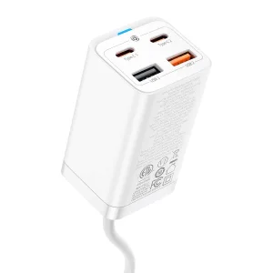 شارژر رومیزی باسئوس مدل CCDK65S-65W به همراه کابل USB-C