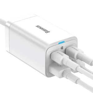 شارژر رومیزی باسئوس مدل CCDK65S-65W به همراه کابل USB-C