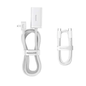 شارژر رومیزی باسئوس مدل CCDK65S-65W به همراه کابل USB-C