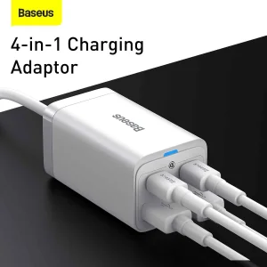 شارژر رومیزی باسئوس مدل CCDK65S-65W به همراه کابل USB-C