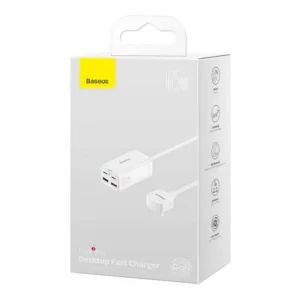 شارژر رومیزی باسئوس مدل CCDK65S-65W به همراه کابل USB-C