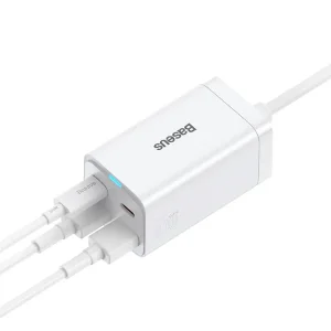 شارژر رومیزی باسئوس مدل CCDK65S-65W به همراه کابل USB-C