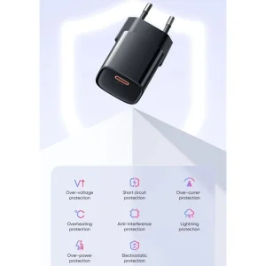شارژر دیواری 20 وات مک دودو مدل CH-4693 به همراه کابل لایتنینگ