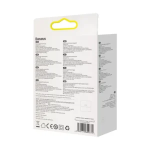 شارژر دیواری باسئوس مدل Fast GaN 30w