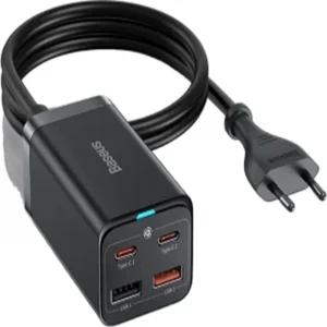 شارژر رومیزی 65 وات بیسوس مدل CCDK65E به همراه کابل تبدیل USB-C