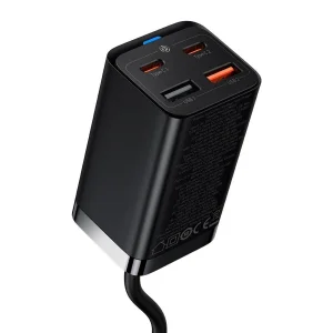 شارژر رومیزی 65 وات بیسوس مدل CCDK65E به همراه کابل تبدیل USB-C