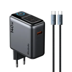 شارژر دیواری 140 وات 4 پورت مک دودو مدل CH-661 به همراه کابل USB-C