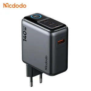 شارژر دیواری 140 وات 4 پورت مک دودو مدل CH-661 به همراه کابل USB-C