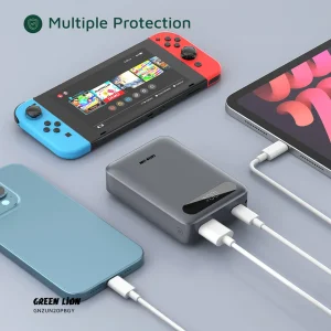 پاوربانک 22.5 وات گرین لاین مدل GL-PX54 ظرفیت 20000 میلی‌آمپرساعت