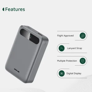 پاوربانک 22.5 وات گرین لاین مدل GL-PX54 ظرفیت 20000 میلی‌آمپرساعت