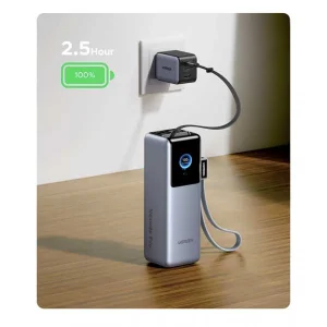 پاور بانک 200 وات یوگرین مدل 75702B  ظرفیت 25000 میلی آمپر ساعت به همراه کابل USB-C