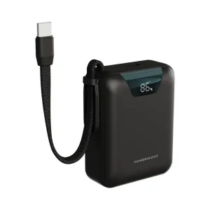پاوربانک 22.5 وات پاورولوژی مدل york با ظرفیت 20000 ملی امپر به همراه کابل USB-C