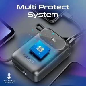 پاوربانک پرومیت مدل POWERPOD-20.BLK ظرفیت 20000 میلی‌آمپرساعت