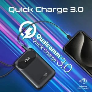 پاوربانک پرومیت مدل POWERPOD-20.BLK ظرفیت 20000 میلی‌آمپرساعت