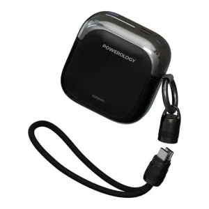 پاوربانک 20 وات پاورولوجی مدل BAHAMAS با ظرفیت 10000 هزار میلی آمپر ساعت به همراه کابل USB-C