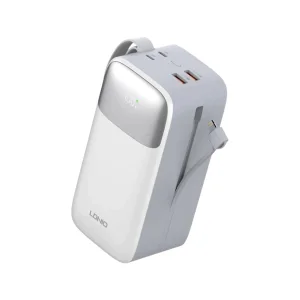پاور بانک ۲۲.۵ وات الدینیو مدل PQ50 ظرفیت ۵۰۰۰۰ میلی آمپر ساعت به همراه کابل USB-C