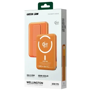 پاوربانک 35 وات گرین لاین مدل Wellington ظرفیت 100000 میلی‌آمپرساعت به همراه کابل USB-C