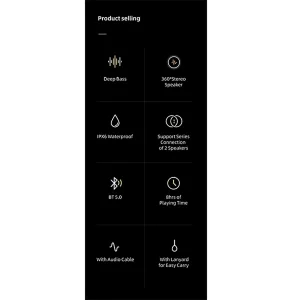 اسپیکر بلوتوثی قابل حمل یوسمز مدل YX008