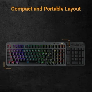 کیبورد باسیم ایسوس مدل TUF Gaming K3 Gen II