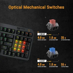 کیبورد باسیم ایسوس مدل TUF Gaming K3 Gen II
