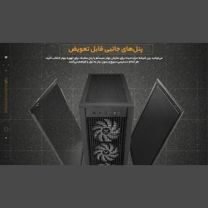 کیس کامپیوتر ایسوس مدل  TUF Gaming GT302 ARGB BK