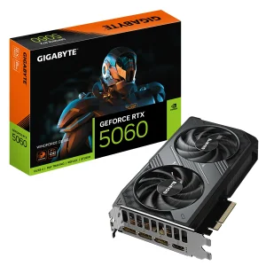 کارت گرافیک گیگابایت مدل GeForce RTX 5060 WINDFORCE OC 8G