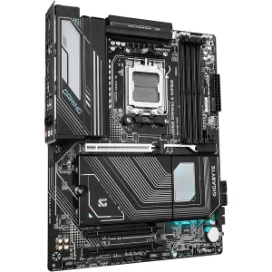 مادربرد گیگابایت مدل B850 Gaming X WiFi6E DDR5 Motherboard، فرم فاکتور ATX، سوکت AMD AM5، دارای چهار اسلات رم DDR5، دارای Wi-Fi 6E و بلوتوث داخلی، چیپست AMD B850